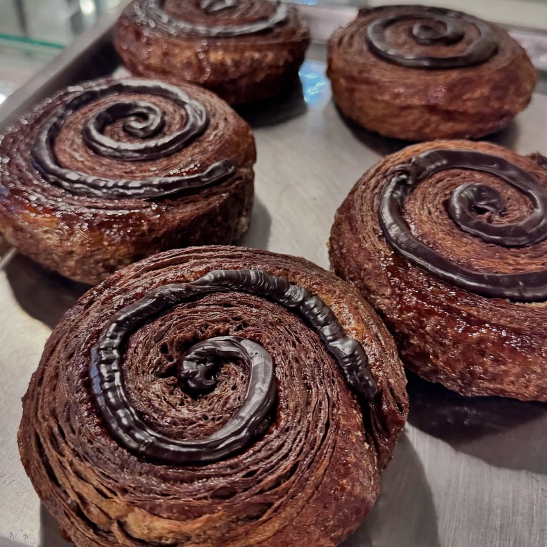 Chocolate Ganache filled Kouign-amann