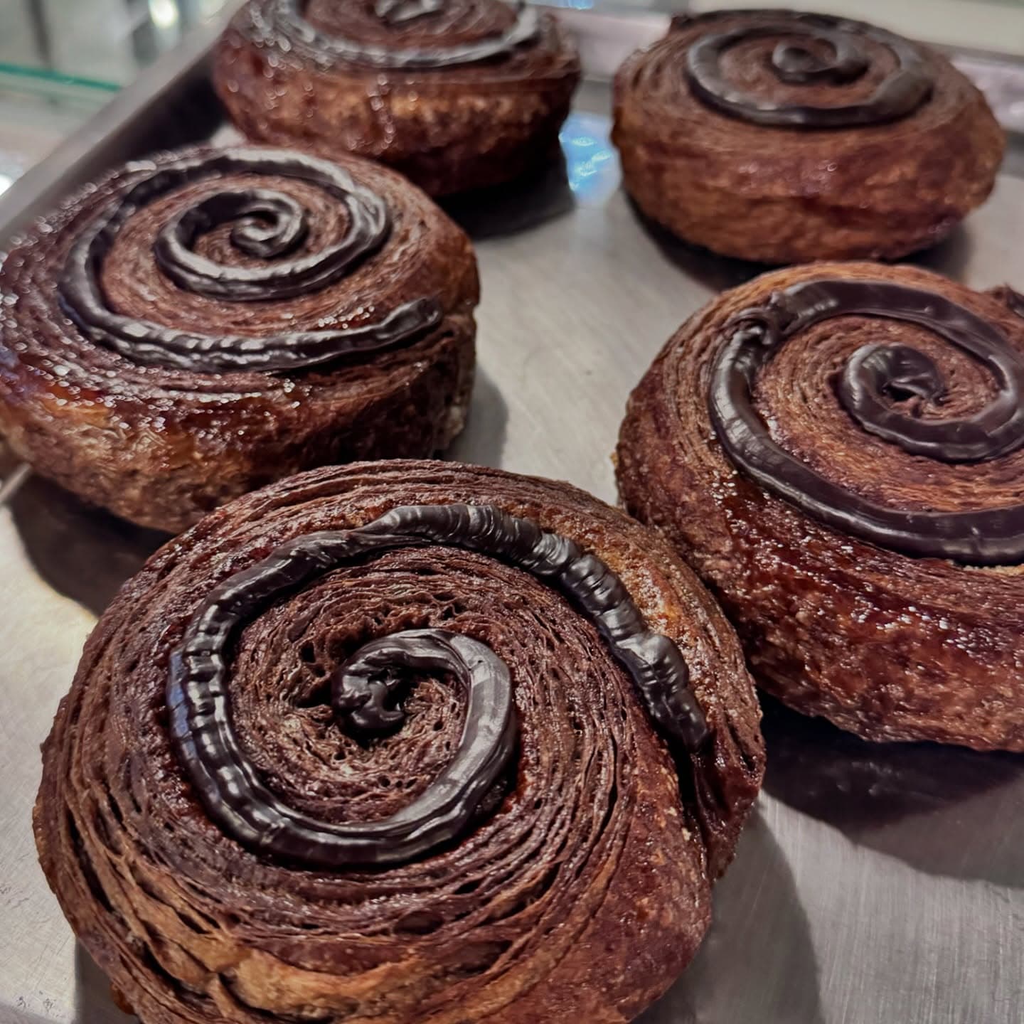 Chocolate Ganache filled Kouign-amann