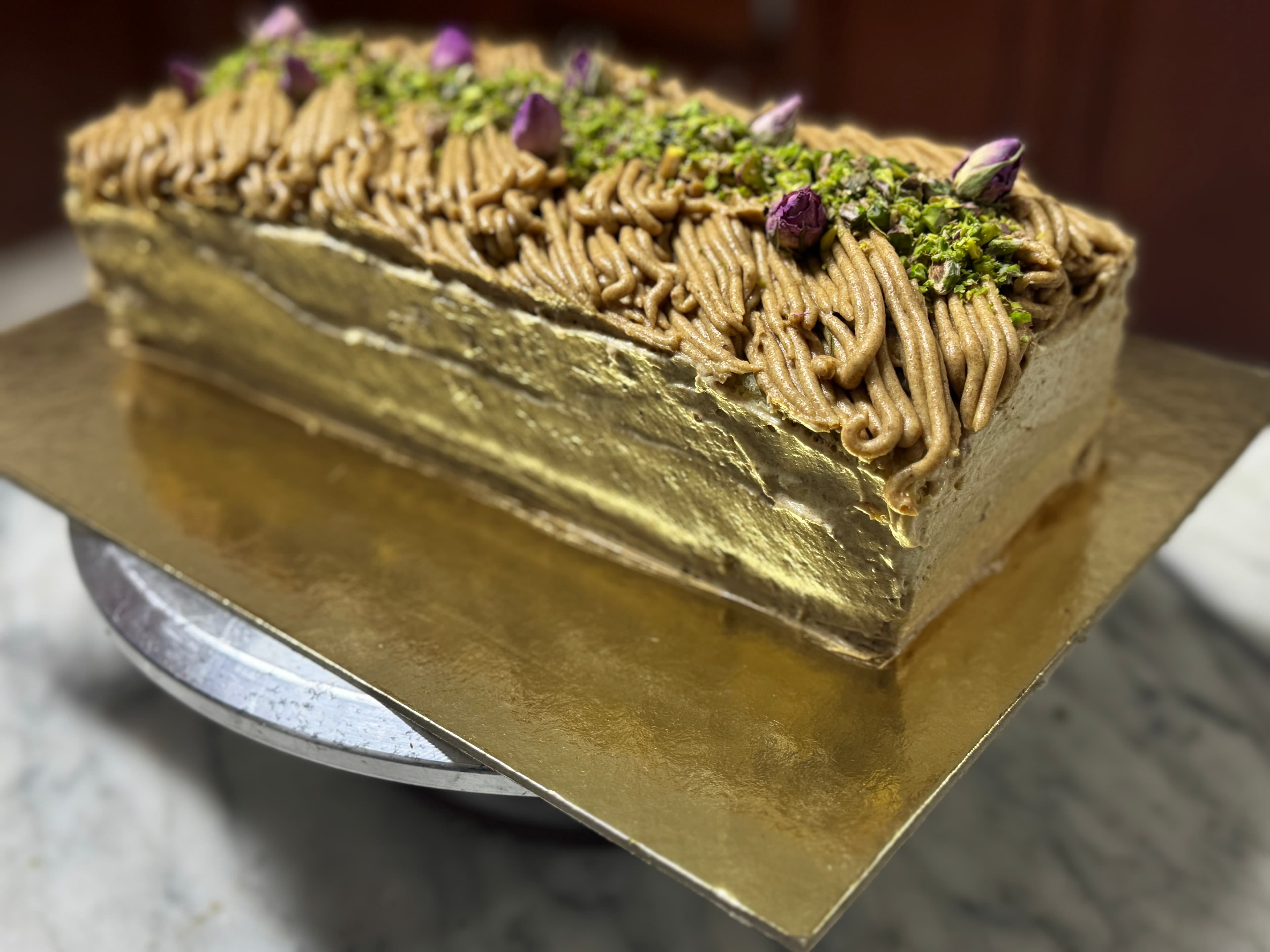 Mont Blanc Date Cake