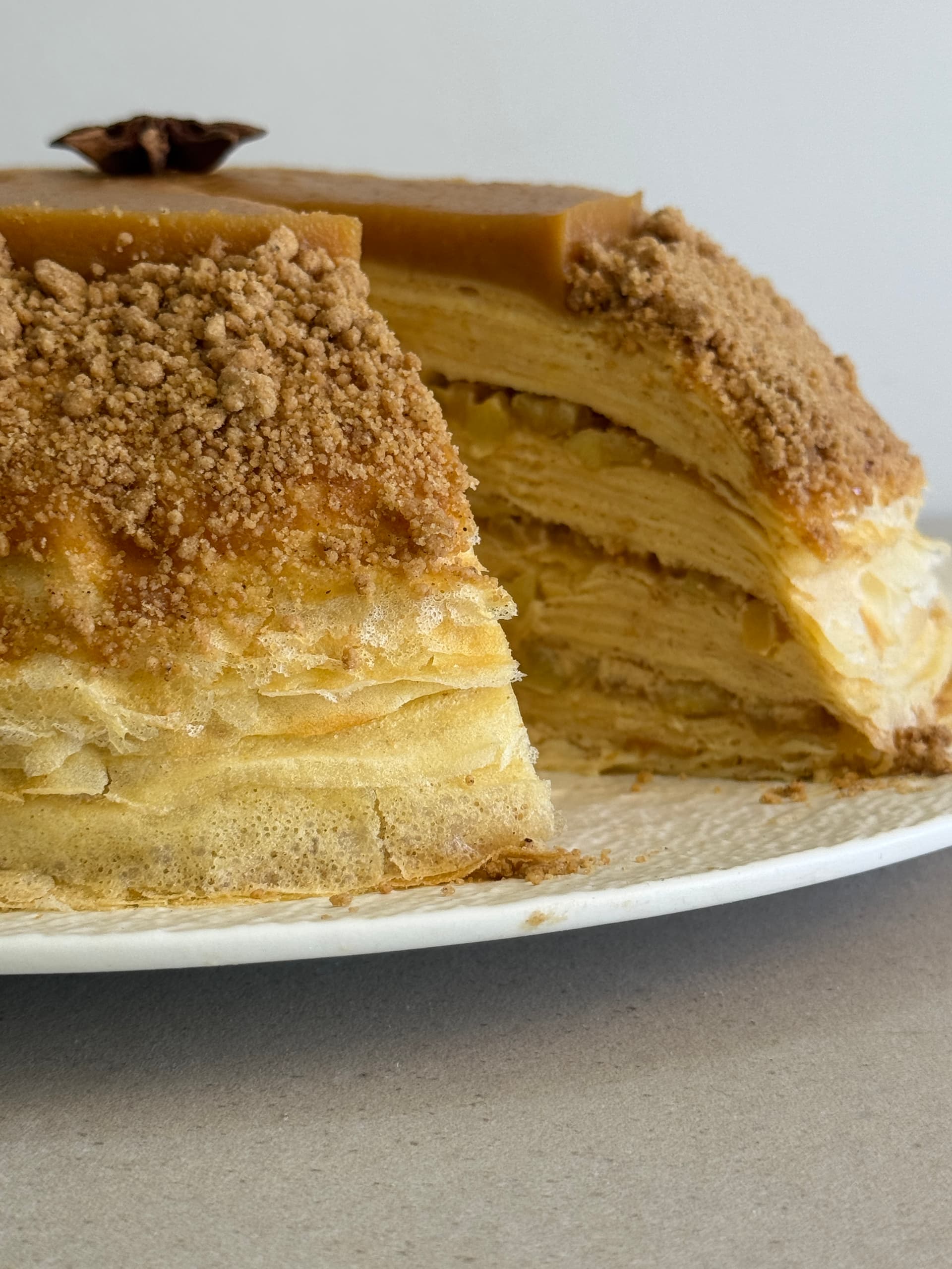 Apple Tarte Tatin Mille Crêpe