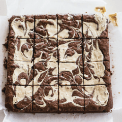 Brownie with Tahini Swirls